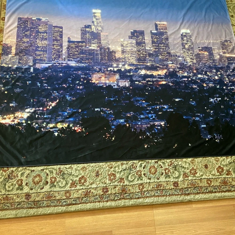 LA Skyline Tapestry